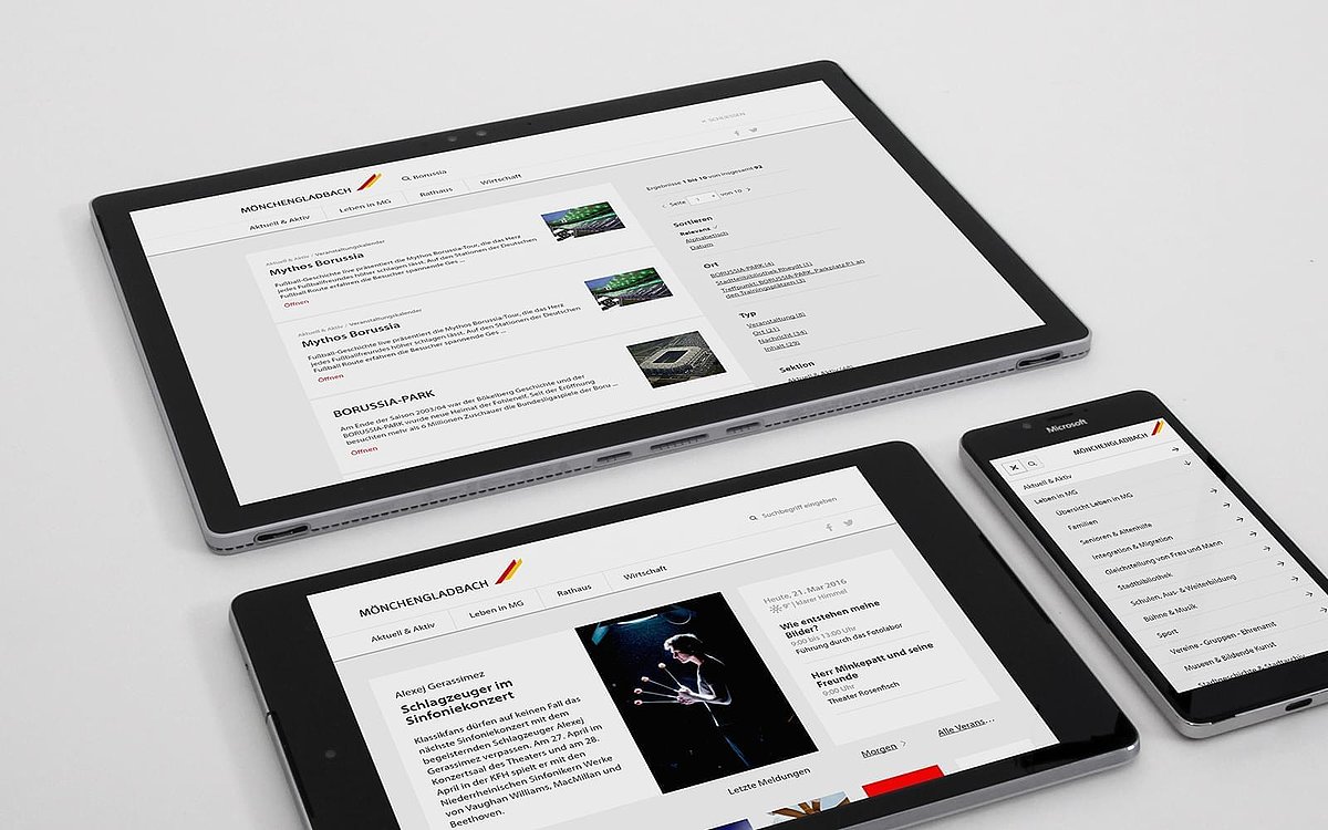 Relaunch & Pflege moenchengladbach.de